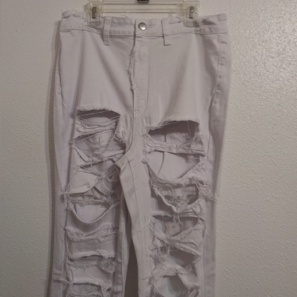 A P Blue Distressed Jeans